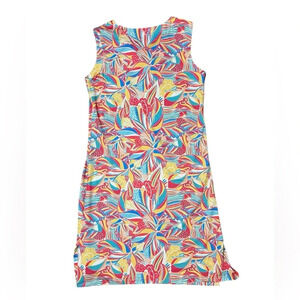 Chelsea Gunn Colorful V Neck Sleeveless Lightweight Dress Sz M